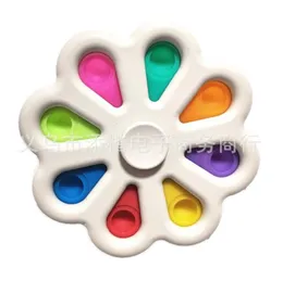 7,5 cm Big Size Flower Board Sensory Spinners Form Tryck Bubblor Pressing Ball Plate Fingertip Finger Fing Fing ADHD BEHOV H410PHX4460013