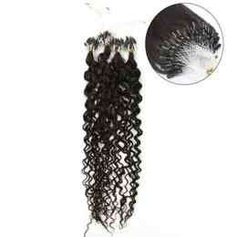 ELIBESS HAIRMicro Ring Hair Extension 08gstrand 200 strandslot 1 1B 4 6 Color Water Wave Loop Micro Ring Hair Extensions3209566