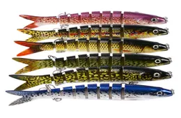 1328CM 19G Bass Fishing Lures Kit Set Topwater Hard Baits Minnow Crankbait 8 Segments Lure Swimbait for Bass Pike Fit Saltwater a8918523