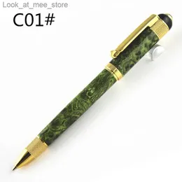 Fountain Pens Fountain Pens High Quality Metal Ballpoint Pen Luxury Gold Clip Rollerball Pen with 0,7 mm Black Ink Refill Gel Pen Q240314