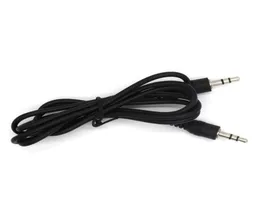 Black 35mm Silverplated Connectors Male to Male Aux Audio Cable For Speaker Phone Headphone MP3 MP4 DVD CD ECT4535230