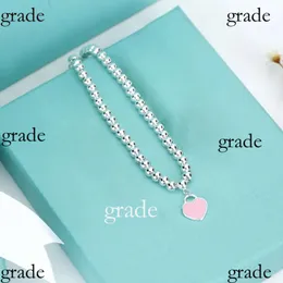 Tiffanybracelet Модные женские ожерелья Love Heart Tiffanyset Ожерелье Кулон Дамы Дизайнерские золотые украшения Мужские свадебные рождественские подарки Тиффани Ожерелье 3 50