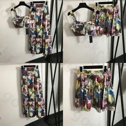 Sexy Tank Tops Spódnica Kobiety Summer Fashion Camisole Casual Elastyczna plisowana spódnica