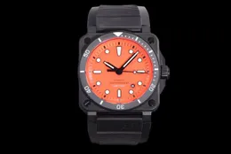 BR0392-D-C5-C5-CE/SRB Średnica zegarka 42 mm z 9015 W pełni automatyczna mechaniczna 60-minutowa skala jednokierunkowa obrotowa ceramiczna ramka ceramiczna