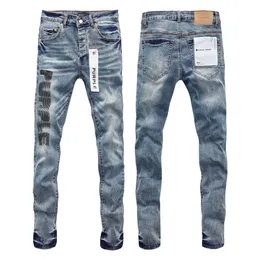 Roxo Jeans Denim Calças Mens Jeans Designer Jean Homens Calças Pretas High-End Qualidade Design Reto Retro Streetwear Casual Sweatpants Designers Corredores Pant AAA