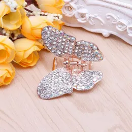 Girl Women barrettes Fashion Butterfly Claw Crystal Rhinestone Hair Clip Clamp Hairpin 40JF Clips & Barrettes262t