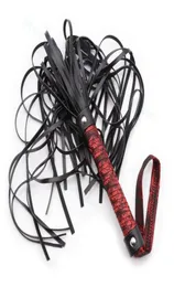 45cm Riding Crop Fuax Leather Strict Flogger Horse Red Tassel Whip fan Toy U5404511718