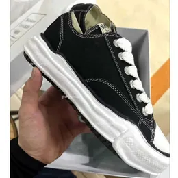 Ao ar livre MMY Maison Mihara Yasuhiro Designers Sapatos Low-top Canvas Sapatos Preto e Branco Luxo Couro Homens Sapatilhas Shell Head Dissolve Mulheres 2024 47