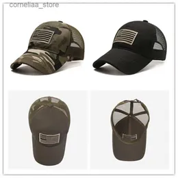 Бейсбольные кепки для женщин и мужчин с сетчатым флагом США, модные мужские и женские дышащие шляпы Snapback, унисекс, кепки для дальнобойщиков, кепка для женщин и мужчинY240315