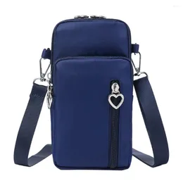 Axelväskor kvinnor dagligen oxford trasa resor stor kapacitet mini messenger armband plånbok justerbar remmynt handväska crossbody telefonpåse