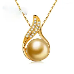 Chains the Function of Sier Women's Elegant Behavior is to Taste Micro Diamonds Shells Pearls Pendants Long Necklaces and Gifts