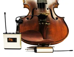 Microfones 44 Acoustic Violin Fiddle Clip på trådlös mikrofonladdning Instrument Sladress Mic Wireless System 2211041194222