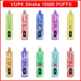 オリジナルのVopk Shisha Hookah 15k 15000 Puffs Eタバコキット使い捨て電子タバコ