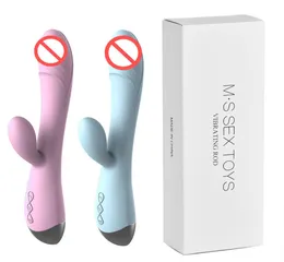 Women039s Vibratoren, Dildo, Sexspielzeug für Frau, doppelt vibrierend, Vaginal-GSpot-Klitoris-Massagegerät, weiblicher Masturbator, Kaninchen, Vibrad1666189