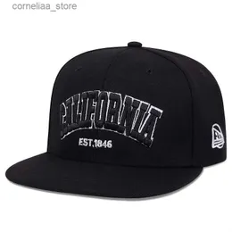 Top Caps Erkek Kadın Beyzbol Kapağı Kaliforniya 3d Nakış Hip Hop Kapakları Pamuk Snapback Hat Açık Hava Spor Boş Zamanları Güneş Hat Trucker Hatsy240315