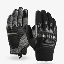 Rowerowe rękawiczki proste ekran dotykowy z czarnym/kamuflażowym miękkim wodoodpornym termal