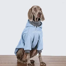 Hundkläder Små stora hundkläder Fall/vinterdjockad hoodie-designer Pet Labrador Marinois Disfraz Perro