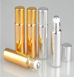 5 ml UV-Roll-On-Flasche, Gold- und Silber-ätherisches Öl, Stahl-Metall-Rollerball-Duft, Parfümfläschchen8855280