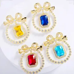 Broschen Koreanischen Stil Mode Royal Bow Brosche Elegante Atmosphäre Pin Licht Luxus Zarte frauen Corsage Zubehör