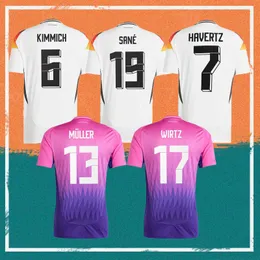 2024 Tyskland Soccer Jerseys Soccer Jerseys 24/25 European Cup Kimmich Havertz Goretzka Fullkrug Gnabry Shirt Muller Wirtz Sane Football Uniform