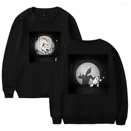 Erkek Hoodies Tierra Whack Dünya Çapında Büyük Boy Hoodie Kadın Erkekler O boyun boyun uzun kollu Crewneck Sweatshirt Sıradan Takip