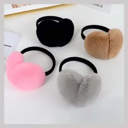 Gerçek Rex Tavşan Kürk Earmuffs Kadın Tavşan Kürk Earmuff Noel Hediyesi Sevimli Kulak Isıtıcı Kış Sıcak Kulak Flep Unisex Ms Minshu272r