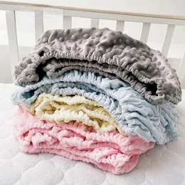 Мягкая теплая детская простыня для кроватки, комплект постельного белья для детей, детский матрас с пузырьками, льняное покрывало, одеяло, зимние сабаны 240307