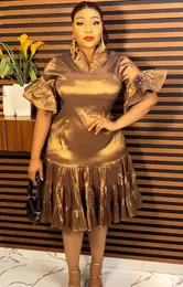 Eleganckie sukienki afrykańskie w dużych rozmiarach dla kobiet jesienne muzułmańskie mody abayas dashiki szat Kaftan Plat Sukienka Afryka odzież 240309