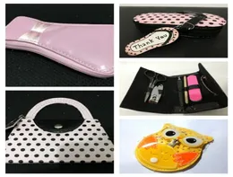 Bomboniere per addio al nubilato di borsa a pois rosa Set manicure Bomboniere per la doccia per il regalo degli ospiti di nozze e set tagliaunghie per la festa Favo8913404