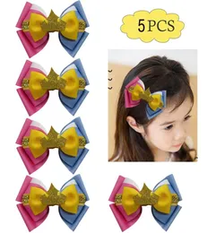 5 pezzi 455039039 Fiocco per capelli scintillante con fiocco da principessa addormentato, personaggio ispirato2598575