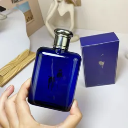 Perfumes de alta qualidade fragrâncias para homem paul polo perfume masculino 125ml azul escuro gradiente polo perfume incrível cheiro portátil spray incenso
