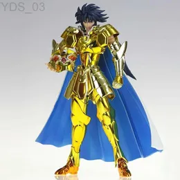 Anime Manga em estoque Modelo CS Saint Seiya Myth Cloth EX Gemini Saga com Galaxian Explosion Gold/24K/OCE Cavaleiros do Zodíaco Figura de ação YQ240315