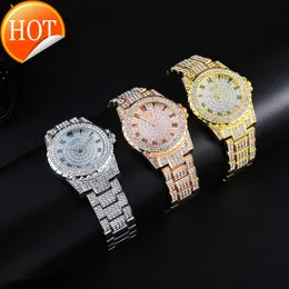 2019 Trendy Iced Out Bling Micro Pave Cubic Zircon Watches for Mens smycken