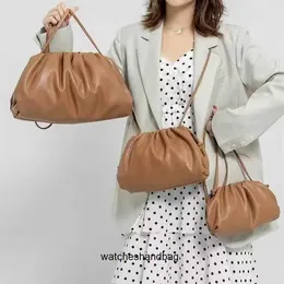 Designer Botegs V Luxury Handbag Family Women's Bag Genuine Leather Cloud Bag Pleated Dumpling Bag Soft Leather One Shoulder Crossbody Bag Small Bag