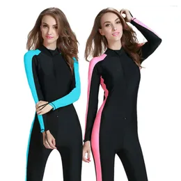 Women's Swimwear Four Seasons Long Sleeve Women Wetsuit One-Piece Swimsuits Snorkeling Kayaking Girls Surfing Clothes Diving Suit Quick Dry