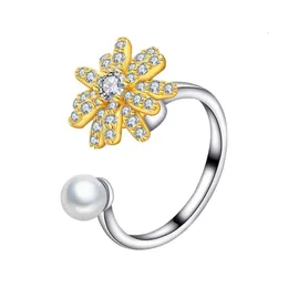 Pierścienia Pierścienia Północne dla kobiet 925 Sterling Sier Real Hiszpański Niedźwiedź Oryginalna para luksusowa trend biżuterii ślubnej 230425 Drop dostawa DH35C