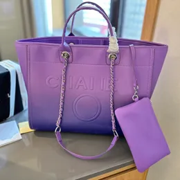 Bolsa de compras série de férias 24C Bolsa de corrente feminina Dream Color Bolsa de praia Designer de luxo Bolsa de moda Bolsa balde Bolsa mensageiro de grande capacidade Bolsa de viagem