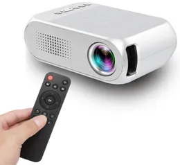 Home Mini LCD Projector USB Portable Home Theatre Player HD 1080P System kinowy Audio z pilotem 100240V White15874223