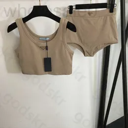 Sutiãs conjuntos designer triângulo esportes roupa interior briefs mulheres sexy clássico fino sutiã de malha colete casual magro biquíni fb6f