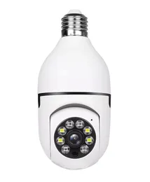 A6 Glödlampa Säkerhetskamera 355 ° PAN 90 ° TILT LIGHT Socket Camera Night Vision Siren Auto Tracking For E27 Socket