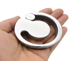 Latest Bdsm Sex Toy Stainless Steel Stimulate Bondage Squeeze Scrotum Testicles Penis Pendant Ball Stretcher Cockring Dog Slave To4890704