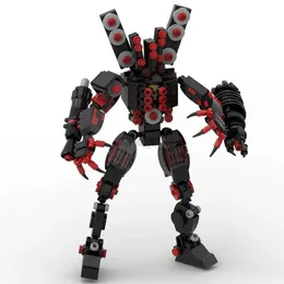 Transformation Toys Robots MOC Skibidi محسّن مكبر صوت داكن من الذكور العلماء مجموعة مع لعبة مكبر صوت الكاميرا مع كتل هدية عيد ميلاد للأطفال 2400315