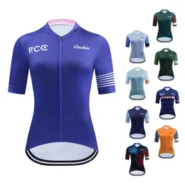 Womens Cycling Clothing Raudax Short Sleeve Ropa Ciclismo Summer Jersey Triathlon Bike Uniform Kit 240311