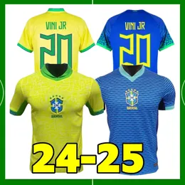 جديد 2024 2025 برازيلية كرة القدم قمصان 24/25 Casemiro L.Paqueta Richarlison Neymar Shirt Raphinha G.Jesus Vini Jr Rodrygo Kit Kit Uniform