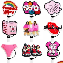 Drinking Sts 32Colors Girls Book Movie Film Sile St Toppers Accessories Er Charms Reusable Splash Proof Dust Plug Decorative 8Mm/10Mm Otjwd