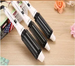 electric anion hair curler iron fast heat straightener comb roller waver brush straighter round hairbrush salon styler curling4508932