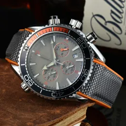 남자 시계 럭셔리 하이마 시리즈 쿼츠 시계 최고의 디자이너 손목 시계 고품질 패션 캐주얼 러닝 두 번째 다기능 달력 방수 스트랩