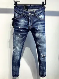 Tr Apstar Classic Coolguy Jeans Men's Hip Hop Rock Moto Men Men Casual Design Raped Dżinsy Zwykłe Chudy Denim Biker DSQ Desq