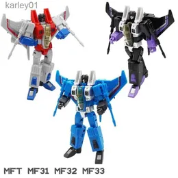 변형 장난감 로봇 NewMechfans 장난감 변환 MFT MF-31 MF31 MF32 MF33 스타 ThunderCracker Skywarp 미니 액션 그림 로봇 장난감 YQ240315