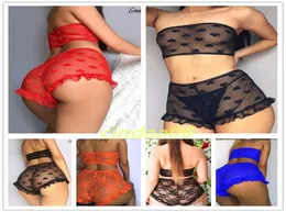 Mulheres Designers Tracksuits Roupas Sexy Underwear Cílios Renda Três Pontos Estilo Divertido Suit3311945